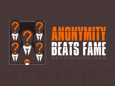 Anonymity beats fame