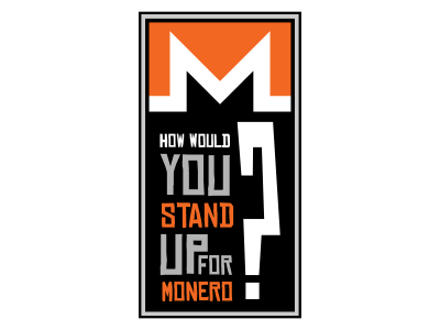 How would you stand up for monero banner