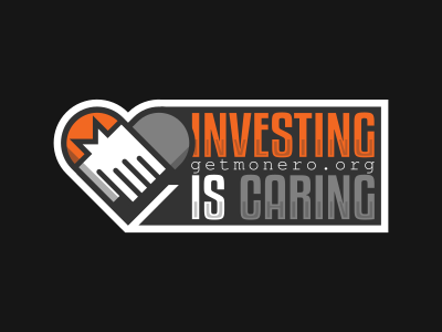 Investing is caring sticker