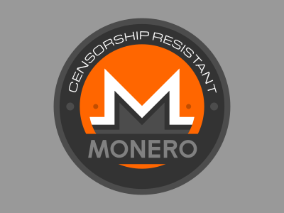 Monero censorship resistant sticker