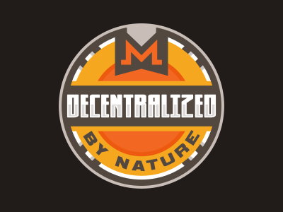 Monero decentralized by nature sticker