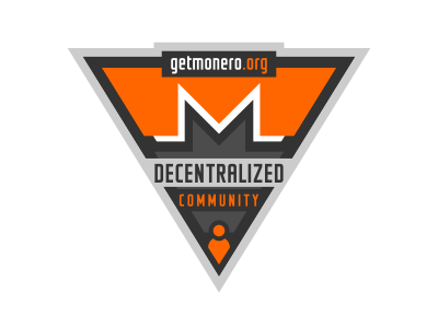 Monero decentralized community sticker