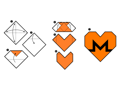 Monero heart shape