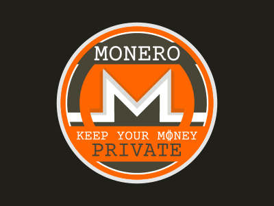 Monero-keep your money private sticker