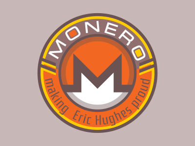 Monero making Eric Hughes proud sticker