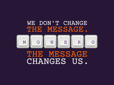 We don't change the message