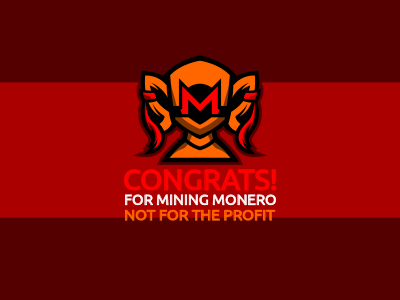 Monero mining trophy