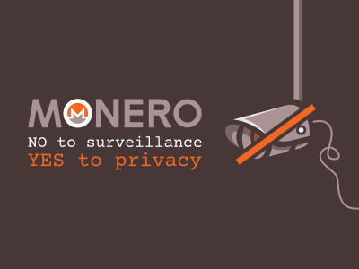 Monero no to surveillance yes to privacy background