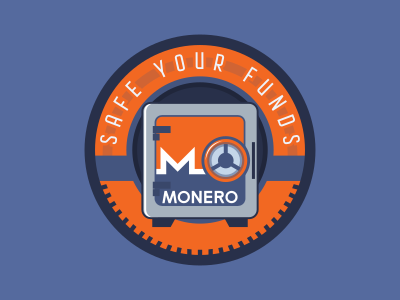 Monero safe your funds sticker